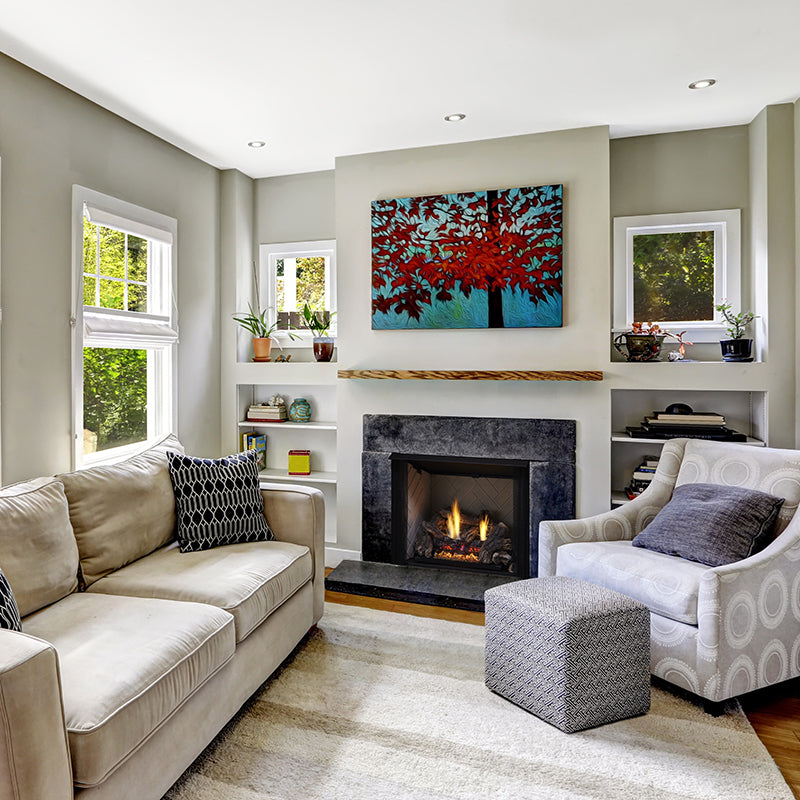 Monessen 18" 8-Piece Burncrete Hybrid Charisma Log Set for Glow Getter 18" Burner - CR18-H