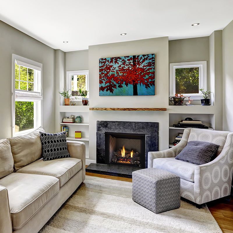 Monessen 24" 8-Piece Burncrete Hybrid Charisma Log Set for Glow Getter 18" Burner - CR24-H