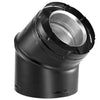 46DVA-E45B | Elbow | 45 Deg | Black | Duravent 4 x 6 5/8