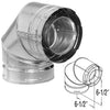 46DVA-E90 | Elbow | 90 Deg  | Galvanized | Duravent 4 x 6 5/8