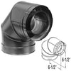 46DVA-E90B | Elbow | 90 Deg  | Black | Duravent 4 x 6 5/8