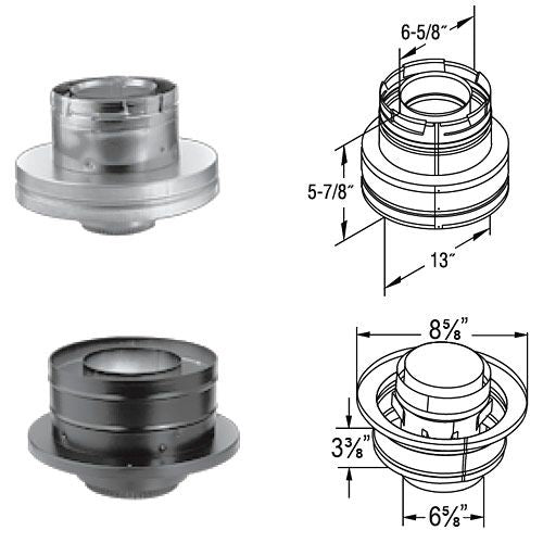 46DVA-KCC | Chimney Conversion Kit C | Duravent 4 x 6 5/8