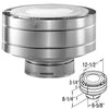 46DVA-VC | Low Profile Vert Termination Cap | Aluminum | Duravent 4 x 6 5/8