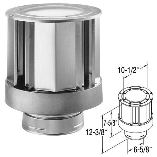 46DVA-VCH | High Wind Termination Cap | Duravent 4 x 6 5/8