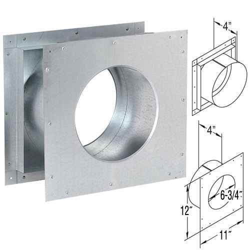 46DVA-WT | Wall Thimble | Duravent 4 x 6 5/8