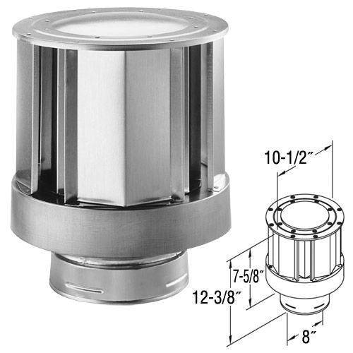 58DVA-VCH | High Wind Vent Termination Cap | Duravent 5 x 8