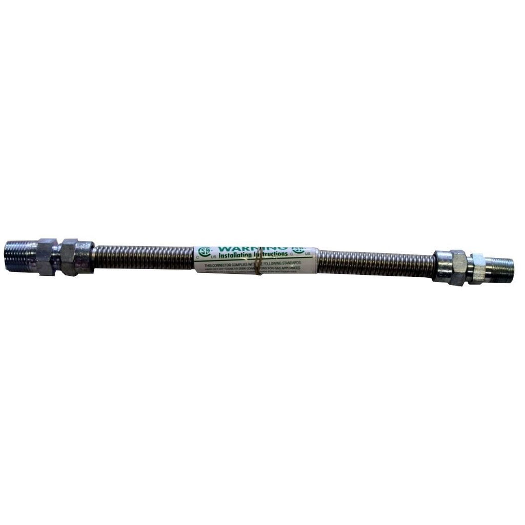 HFDC-74-24K | Gas Flex Connector | 3/8 Mip X 1/2 Mip | 24" Length