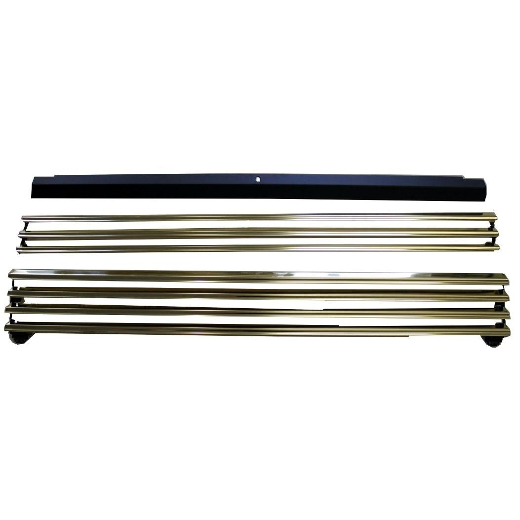 NAPL36PB | Napoleon GVF36 Contour Louvers | Upper & Lower | Polished Brass