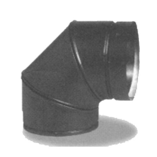 SEC6DE90 | 90 Degree Elbow  | 6 in | Double Wall Black