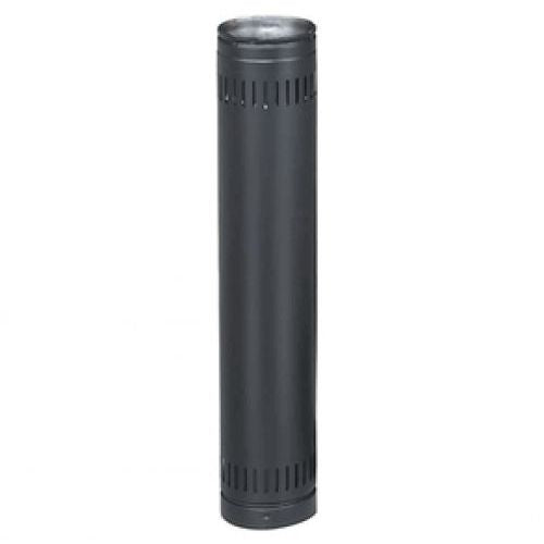 SEC6DL36A | Adjustible Length | 6 in to 34 | 6 in | Double Wall Black