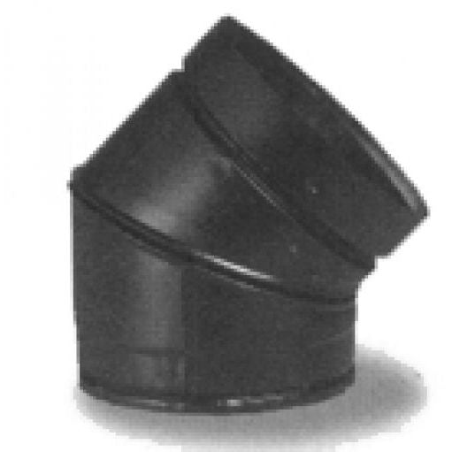 SEC8DE45 | Elbow | 45 Degree | 8 in | Double Wall Black