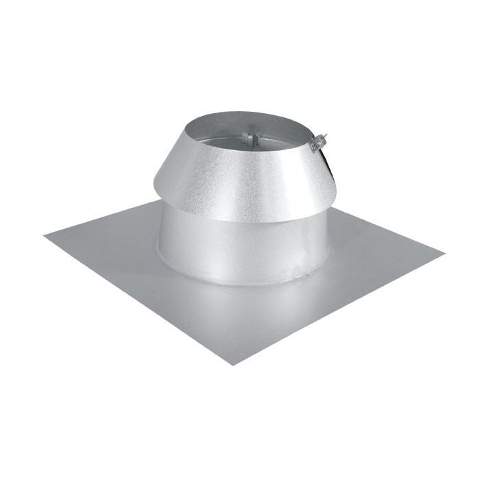SEC8FR+ | Roof Flashing | Flat | Galvanized | 8" ID | Secure Temp ASHT