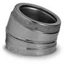 8GE15+ | Secure Temp ASHT | 8" ID | 15 Degree Elbow | Alu-Zinc outer