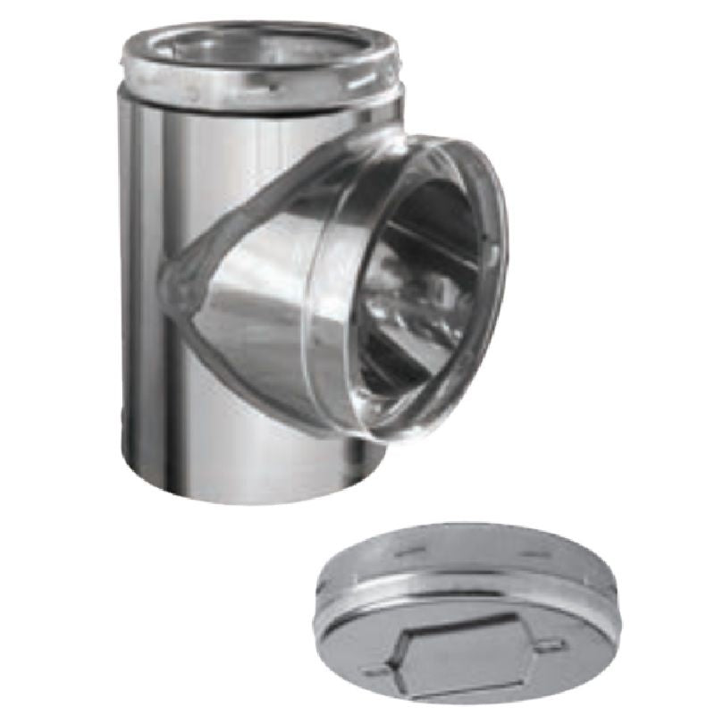 8GTI-2 | Secure Temp ASHT | 8" ID | Insulated Tee | Alu-Zinc outer