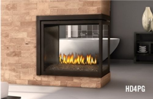 Napoleon Ascent BHD4PG | Direct Vent Gas Burning Fireplace | Peninsula | Topaz Embers