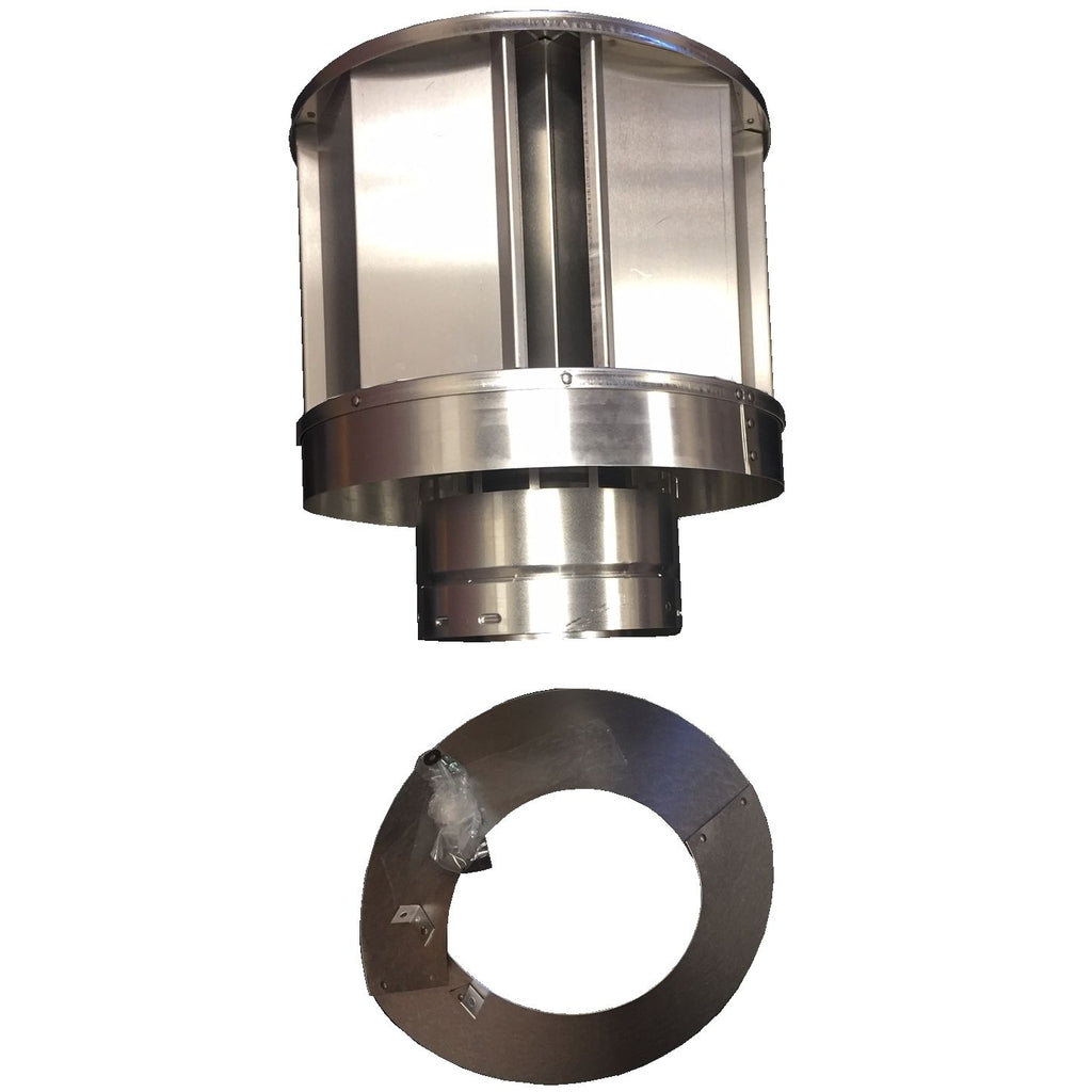 MAJSLP-TVHW | Vertical High Wind Termination Cap / Storm Collar | SLP 4" / 6-5/8" | Majestic | HHT