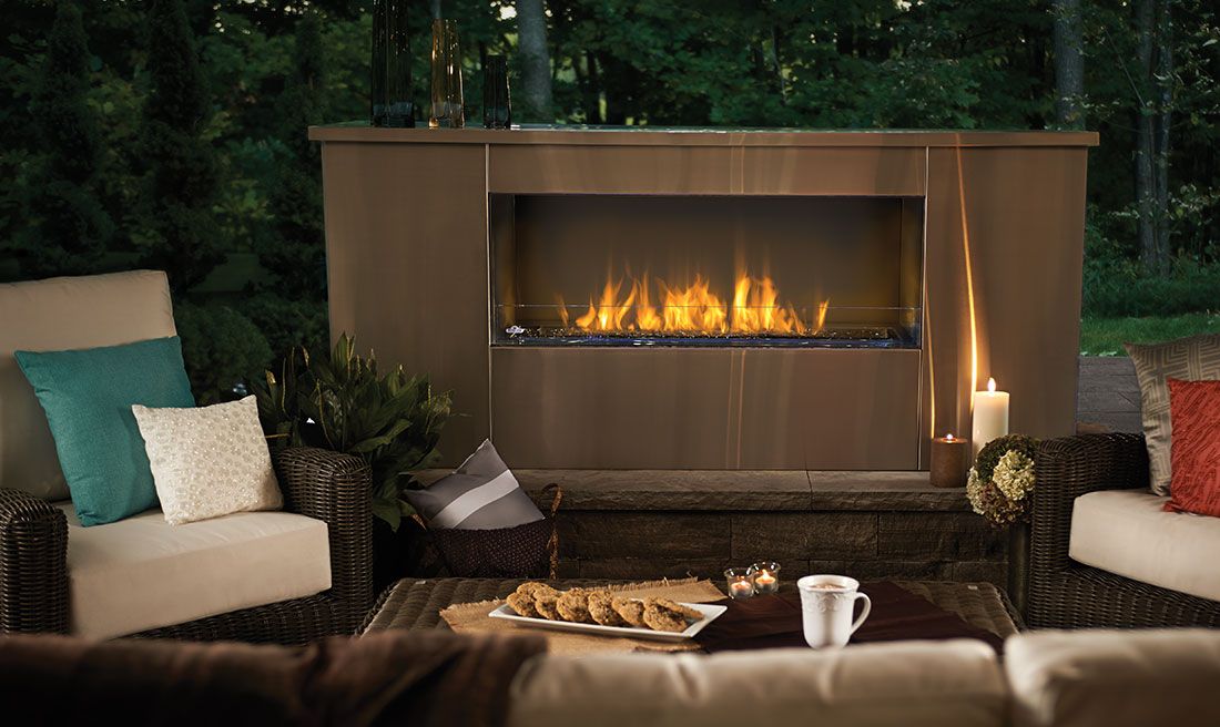 Napoleon Galaxy GSS48E | Outdoor Gas Burning Fireplace | Stainless Napoleon Galaxy GSS48E | Outdoor Gas Burning Fireplace | Stainless