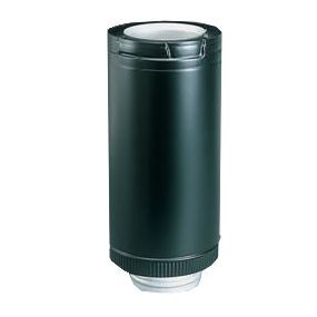 VC2768 | Majestic HHT Stove Adapter | DuraVent 4" x 6 5/8" | Vermont Castings & Dutchwest | Black