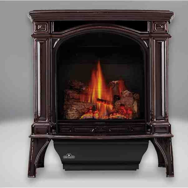 Napoleon Bayfield GDS25 | Gas Burning Stove | Cast Iron | Majolica Brown