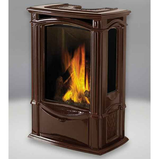 Napoleon Castlemore GDS26 | Gas Burning Stove | Cast Iron | Majolica Brown