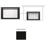 MAJCSFI30BK | Majestic Overlap Clean Face Rectangular Screen Front | Black | Jasper 30 & Ruby 30
