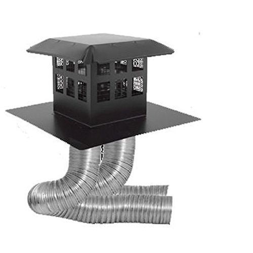 46DVA-CL33P | Co-Linear Termination Kit | Prairie Style Termination Cap | Black | Duravent
