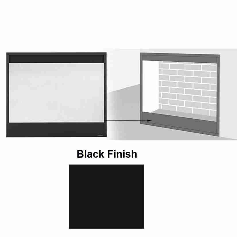 MAJMSFR-36-BK | Majestic Firescreen Front Panel | Black | Pearl36P, Pearl36St, Pier-DV36 and ST-DV36