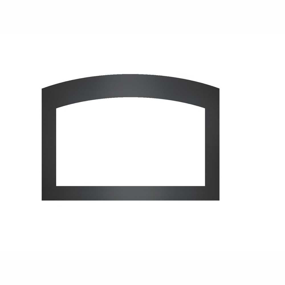 NAPSABK4F3B3 | Napoleon Small Arched 4 Sided Faceplate | use with 3 sided backerplate | Black | GDI3 | GDIG3 | GDIX3