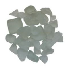 Amantii Sierra Flame Frosted Fireglass | White