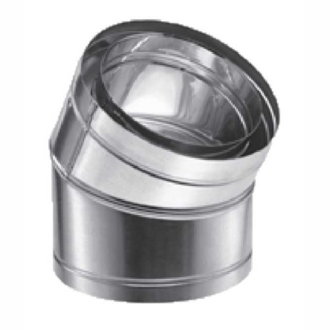 14DCA-E30 | 30 Deg Elbow | Single Elbow | 14" ID & 17" OD Double-Wall | DuraChimney II