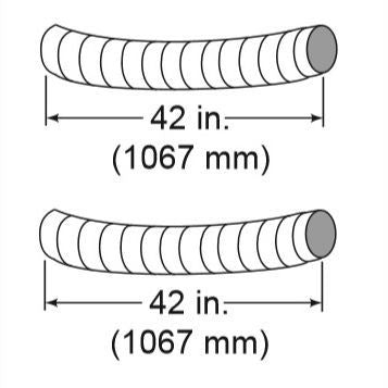 4" Uninsulated Flex Duct | Two 42" Sections | HHT