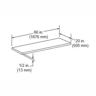 Hearth Extension | 66" x 20" x 1/2" | HHT