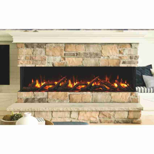 AM72-TRV-SLIM-WIFI | Amantii Tru-View 3-Sided Slim 72 Electric Fireplace | WIFI Smart