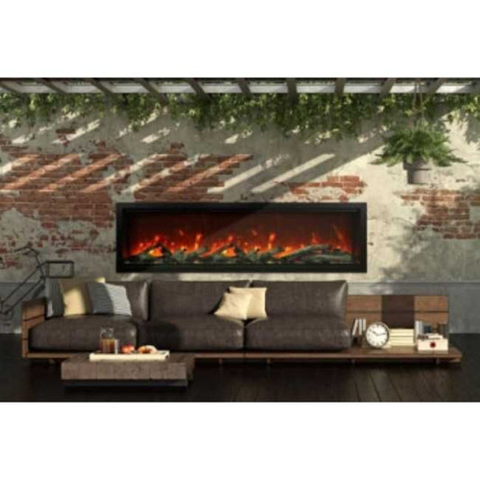 AMSYM-74-XT-WIFI | Amantii Symmetry Extra Tall 74 Electric Fireplace | WIFI Smart