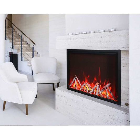 AM40-TRV-XT-XL-WIFI | Amantii Tru-View 3-Sided Deep and Extra Tall 40 Electric Fireplace | WIFI Smart