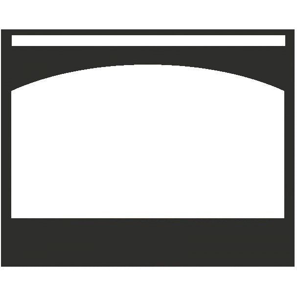 Arch Steel Surround | ZECL-31-3228-STL | Black