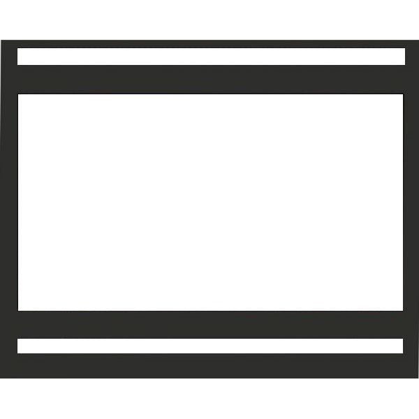 Square Steel Surround | ZECL-31-3228-STL | Black