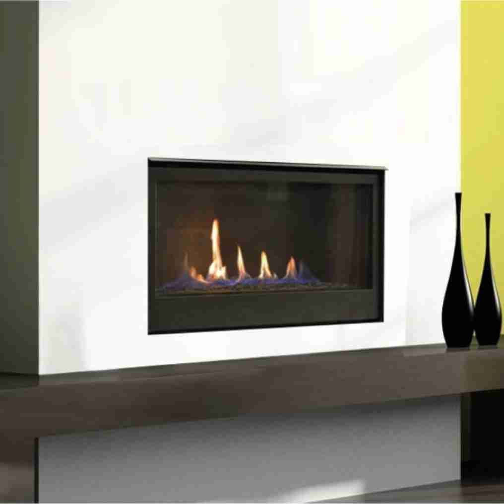 Sierra Flame Boston 36" Gas Burning Direct Vent Builder's Linear Fireplace | Bonaparte-36