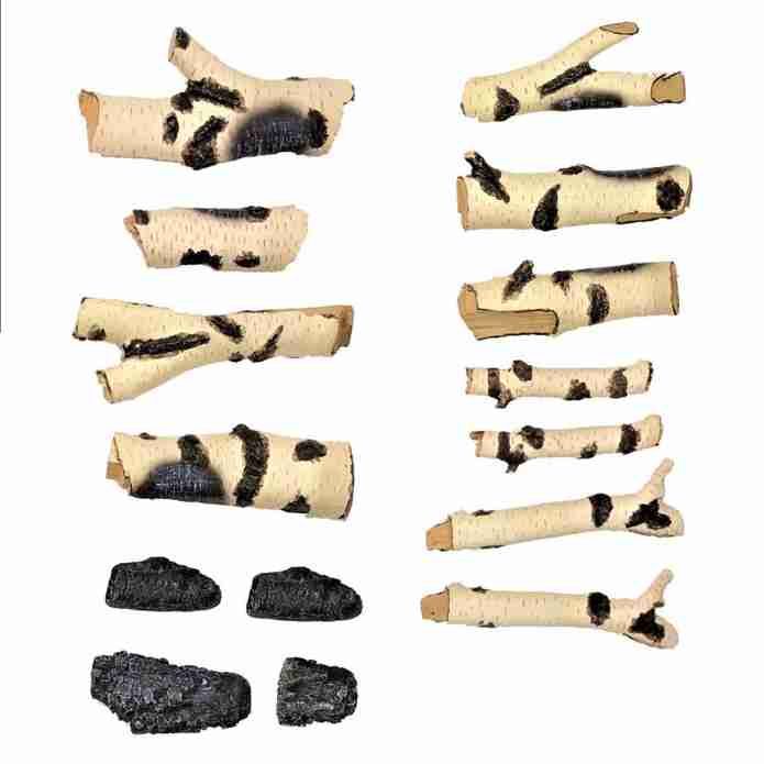 SIMSF-HDL-BIRCH | SimpliFire Log Set | ShadowGlo High Definition | Natural Birch