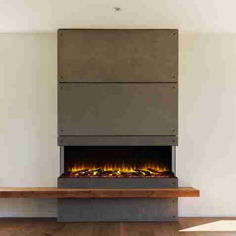 SIMSF-SCT55-BK | SimpliFire Electric Fireplace | 3-Sided | Scion Trinity 55