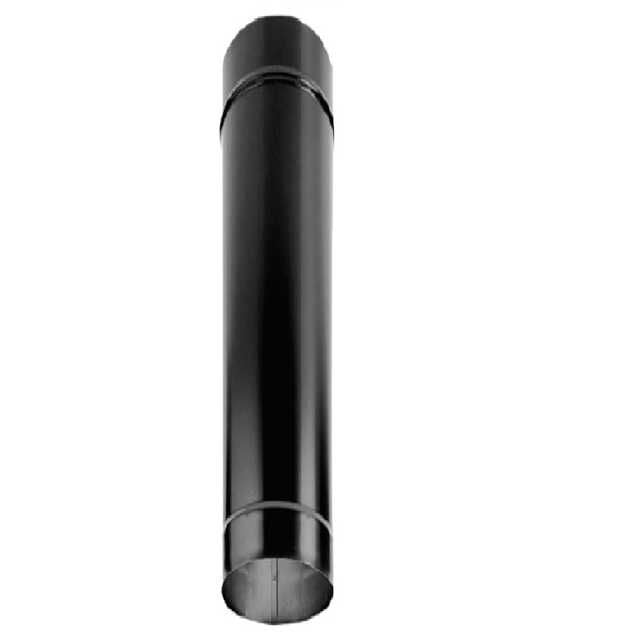 6DBK-48 | 6" DuraBlack Single Wall | 48" Pipe Length