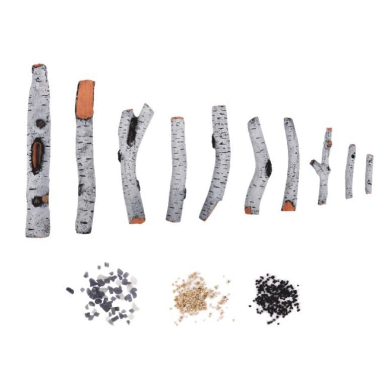 AM-MEDIA-BIRCH10PCE-1 | Amantii Birch 10 Piece Log Set