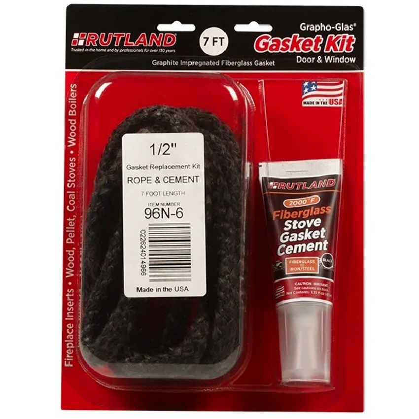 RUT96N | Rope Gasket and Cement Kit | 7' x 1/2" | Rutland