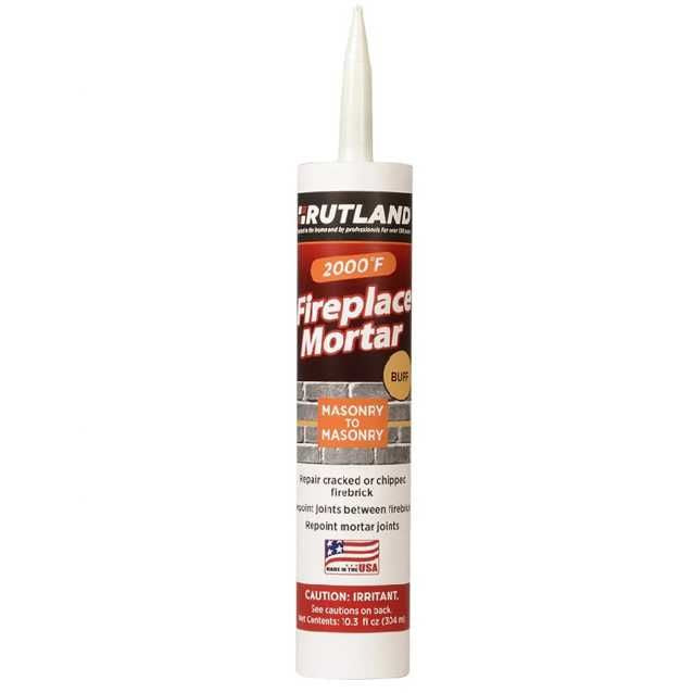 RUT63B | Fireplace Mortar | Buff | 10.3 Oz Cartridge | Rutland