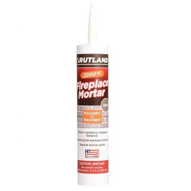 RUT63G | Fireplace Mortar | Gray | 10.3 Oz Cartridge | Rutland