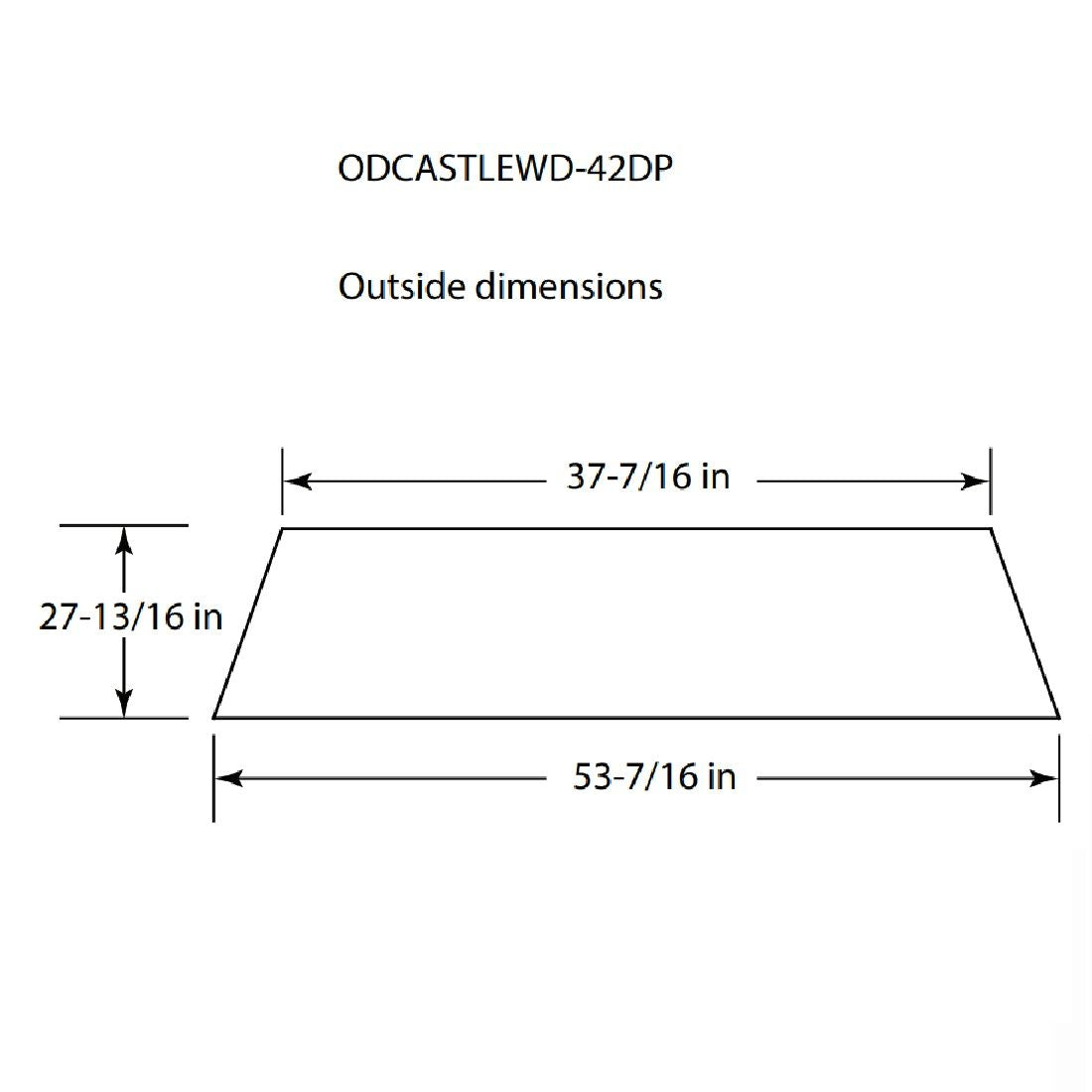 Outdoor Lifestyles Drain Pan | ODCASTLEWD-42-B
