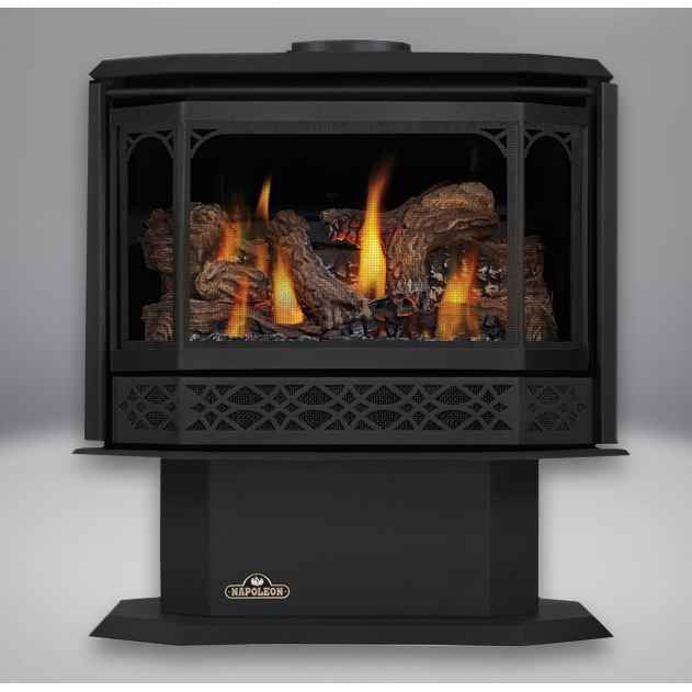 Napoleon Havelock GDS50 | Gas Burning Stove | Top Vented | Pedestal Base | Electronic Ignition