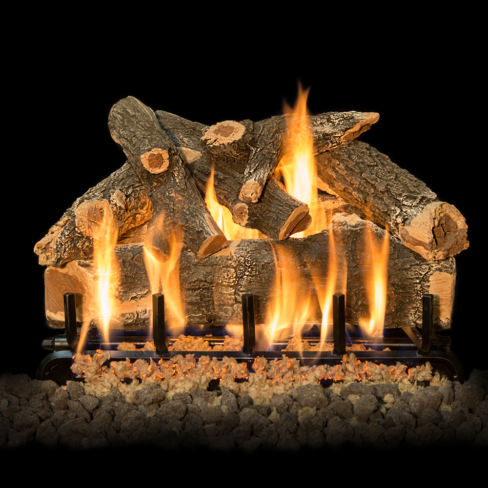 AWO24LOGS | Grand Canyon 24" Arizona Weathered Oak 7-Piece Vented Gas Log Set