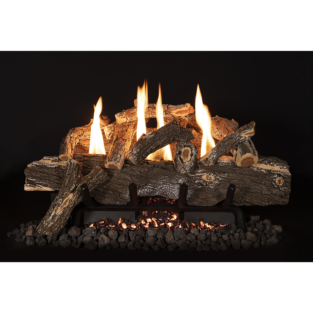 VFWO30 | Grand Canyon 30" Weathered Oak 10-Piece Vent-Free Log Set