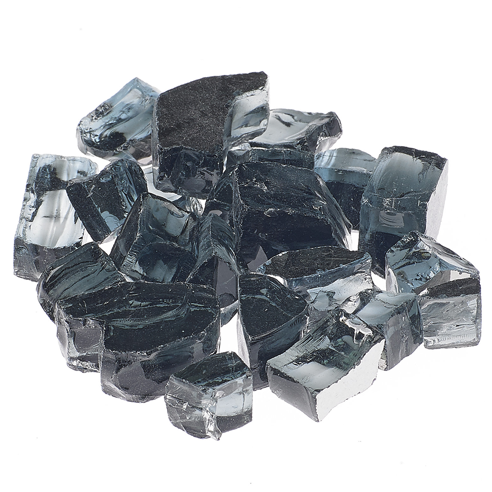 RFG-10-VB | Grand Canyon 1/2" Vesper Black Reflective Fireplace Glass